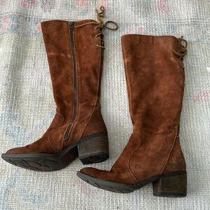 EUC brown Born Felicia boots